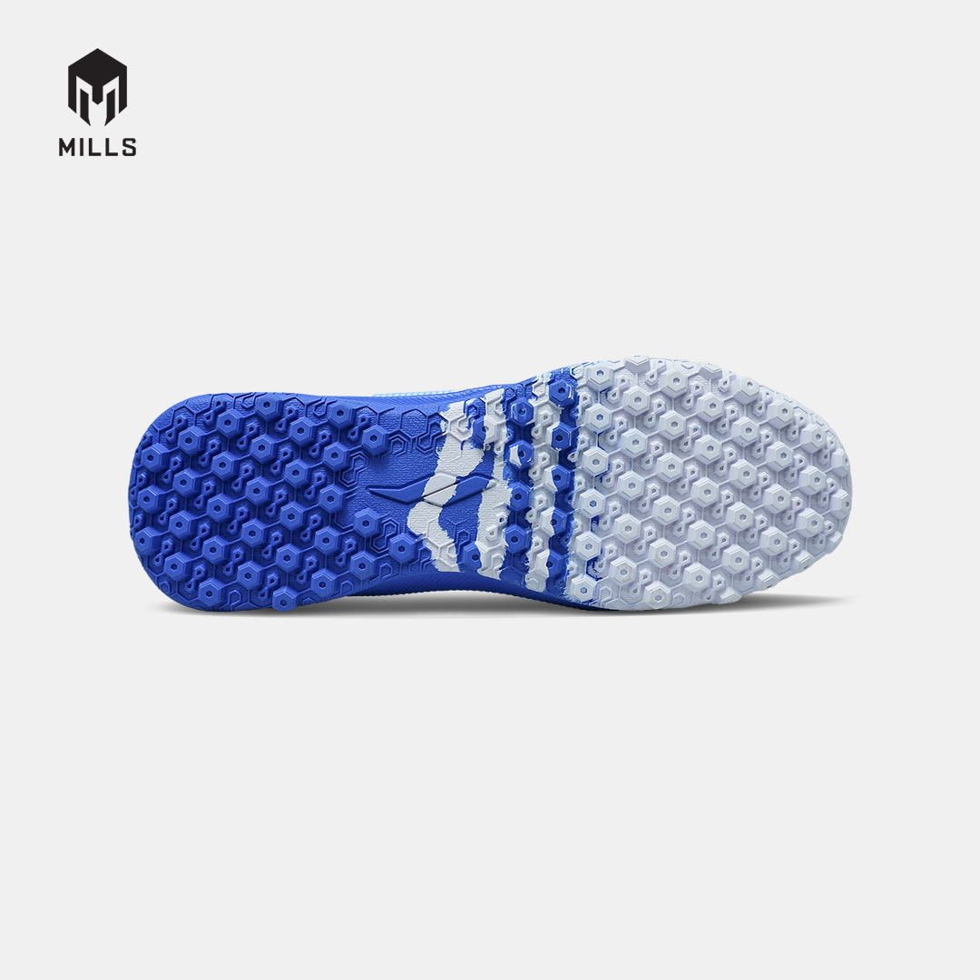 MILLS SEPATU MINI SOCCER XYCLOPS STRIKEBLAST MK 3.0 MATCH TF WHITE/ROYAL BLUE PEARLIZED 9002001