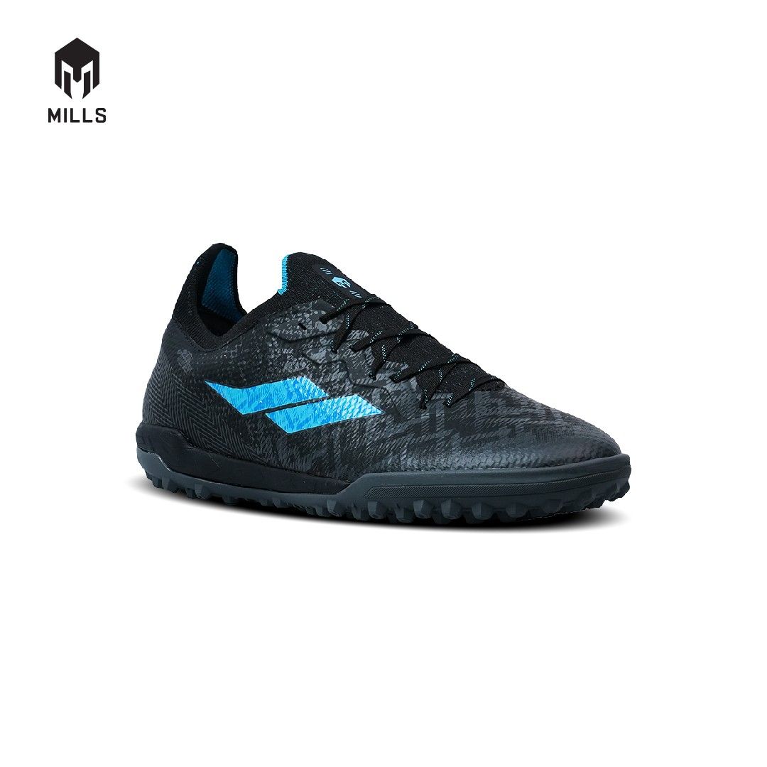 MILLS Sepatu Futsal Xyclops Tribe Turf Black/DK.Grey/LT.Blue 9001001