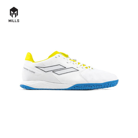 MILLS Sepatu Futsal T-RITON SABRE IN White/Neon/Blue 9400404