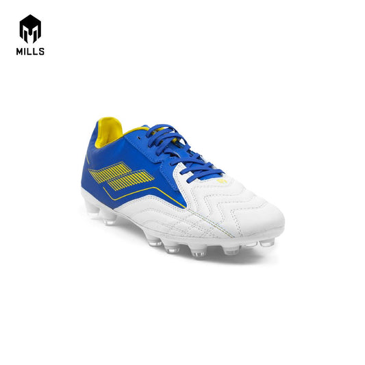 MILLS Sepatu Sepakbola Astro Firenze FG White/Blue/Yellow 9300802