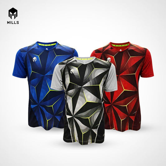 MILLS Baju Olahraga Jersey Sepakbola Futsal Soccer Shirt Endurance T-shirt 1012