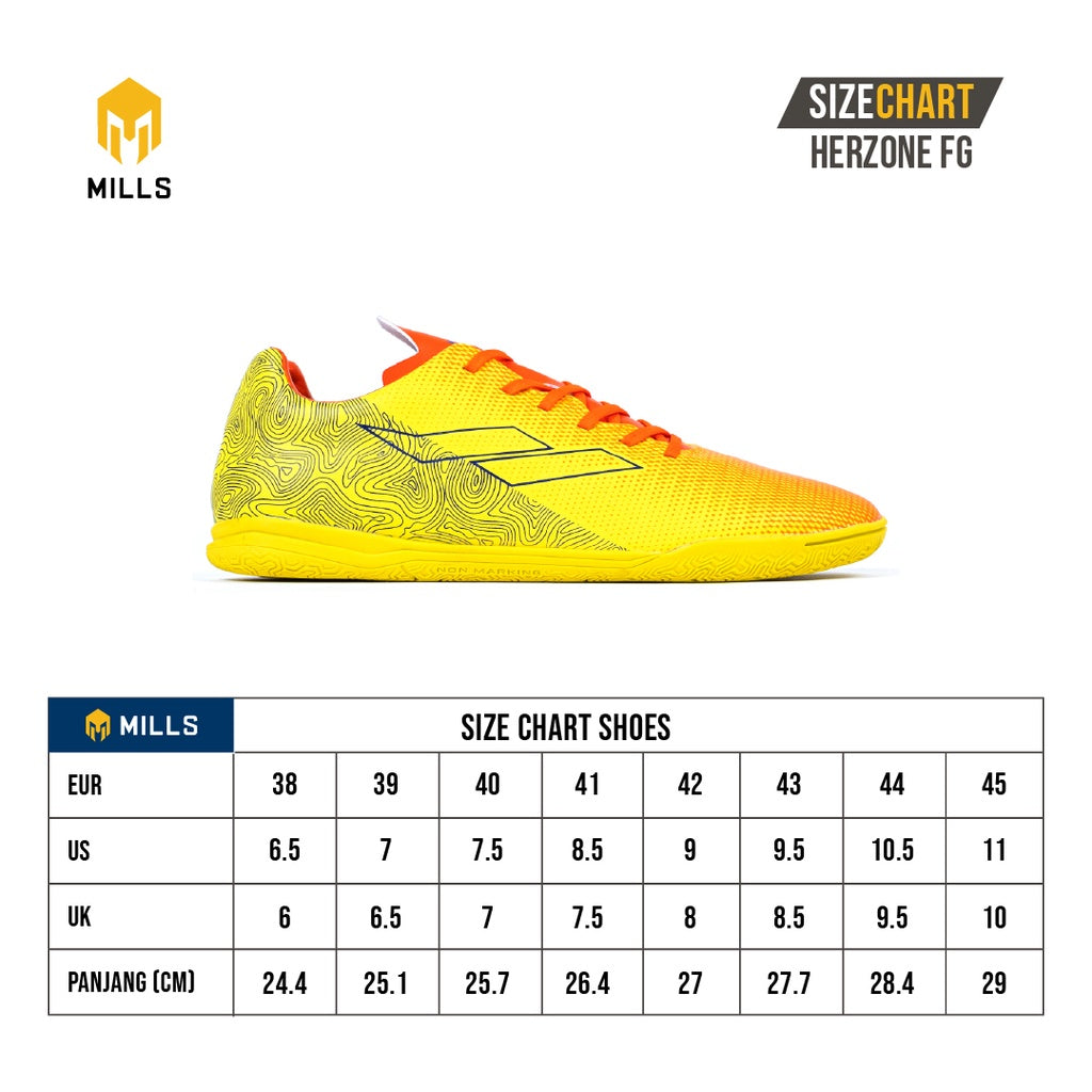 MILLS Sepatu Futsal Herzone IN Red/Navy/Cyan 9401901