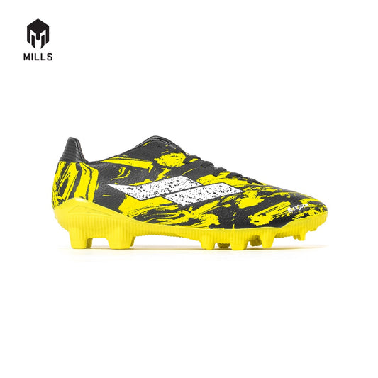 MILLS Sepatu Sepakbola Troya+ FG Black / Neon 9300107