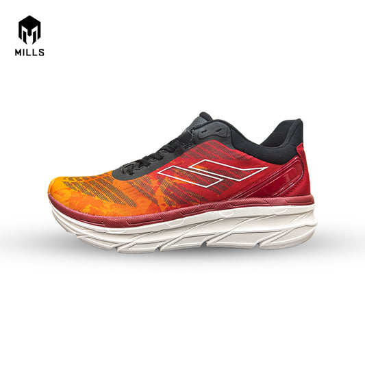 Mills Sepatu Lari Running Shoes Enermax Cushion Red / Orange / Black 9101001