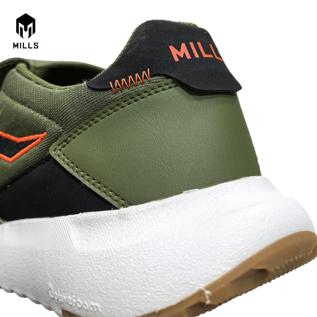 MILLS Sepatu Ultras Bravia Olive/Black/Orange 9101203