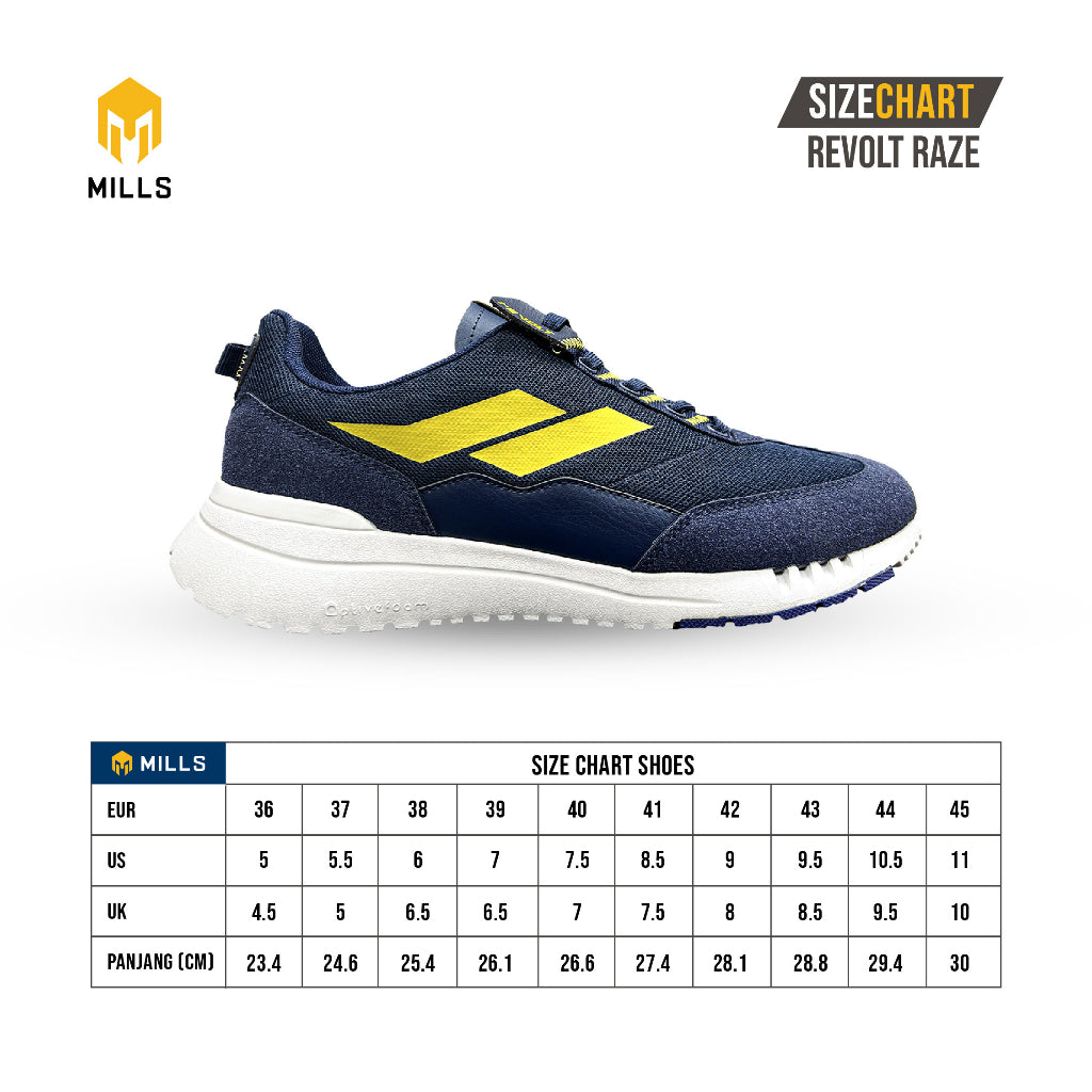 MILLS Sepatu Revolt Raze Navy / White / Yellow 9700703