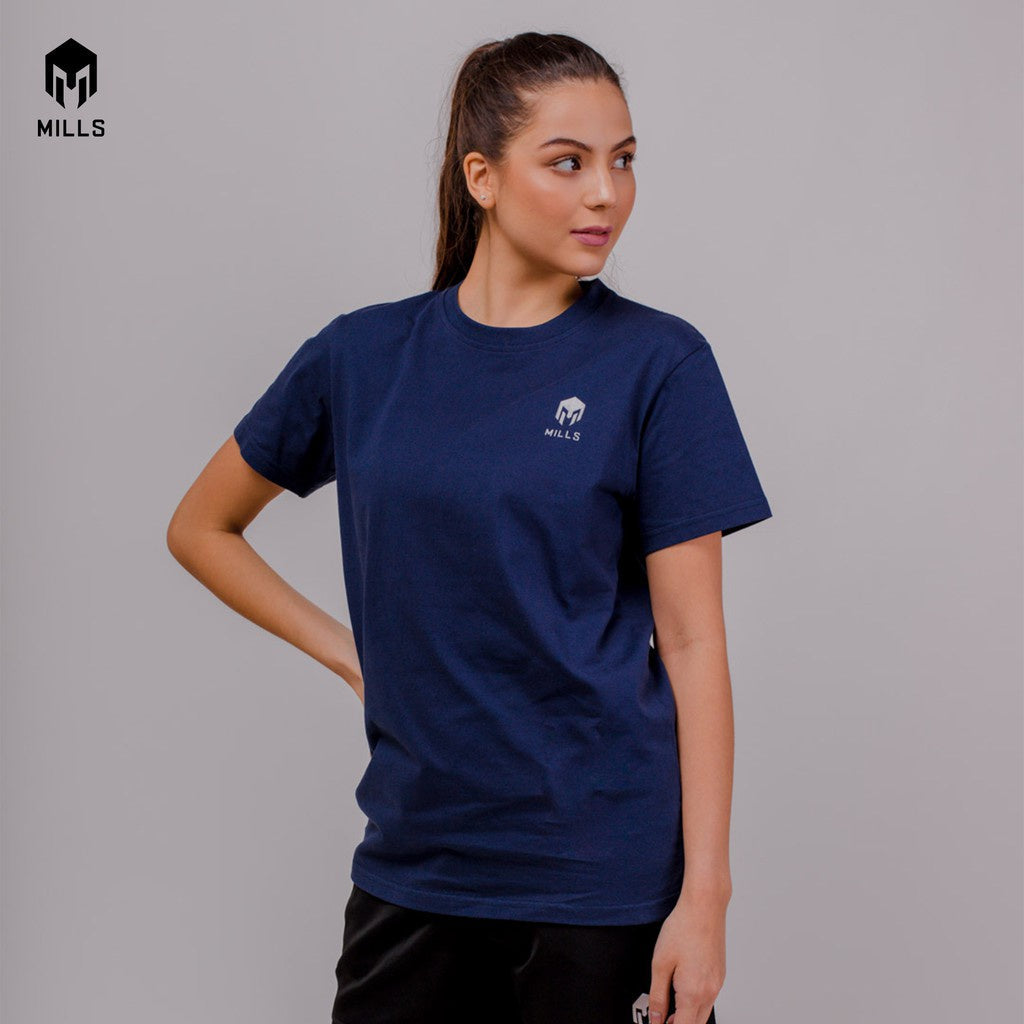 Mills Kaos Oblong Katun Cotton T-Shirt Basic 21002