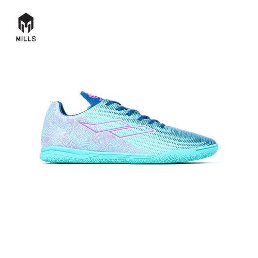 MILLS Sepatu Futsal Herzone IN JR Turquoise / Dk. Blue / Pink 9800103