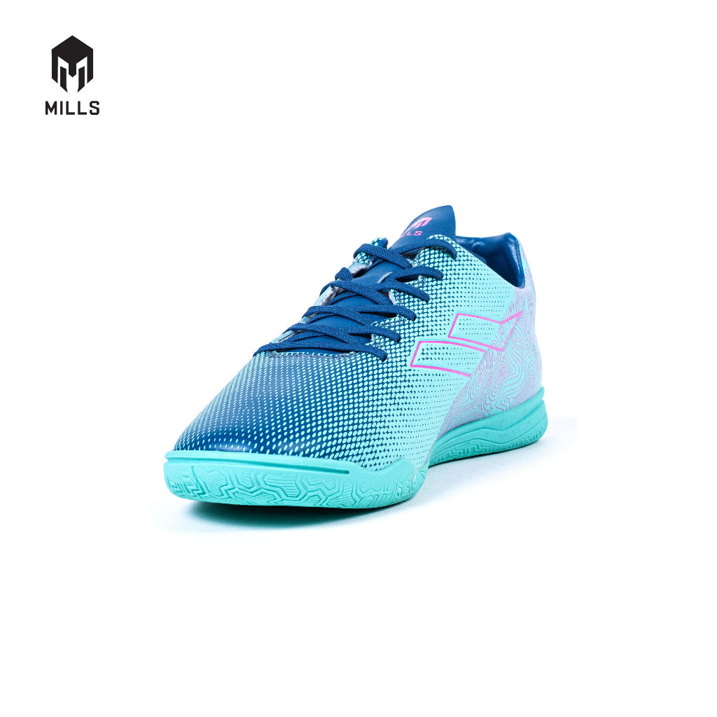 MILLS Sepatu Futsal Herzone IN JR Turquoise / Dk. Blue / Pink 9800103