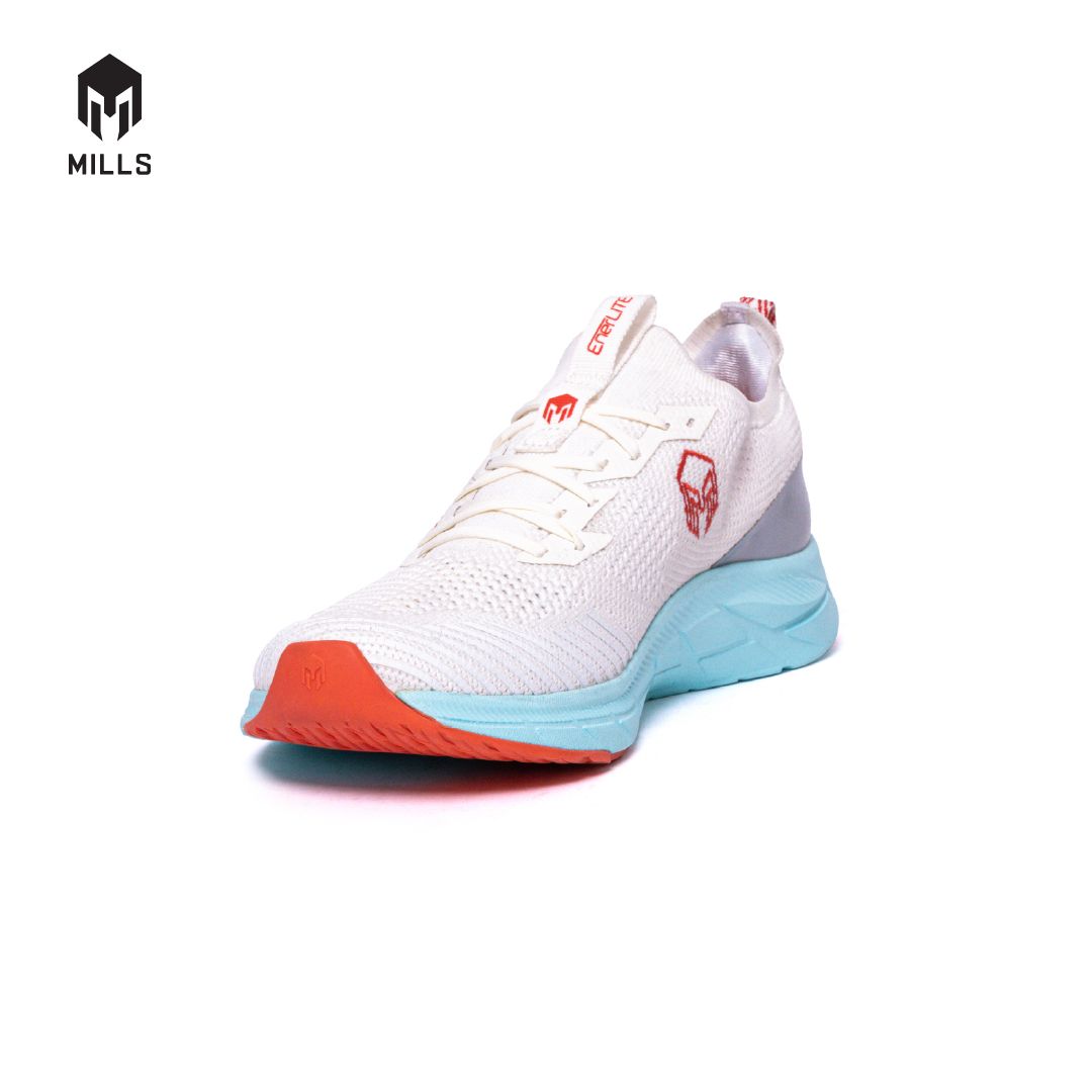 MILLS Sepatu Lari Running Shoes Treximo Enerlite White/Grey/Tosca 9102003