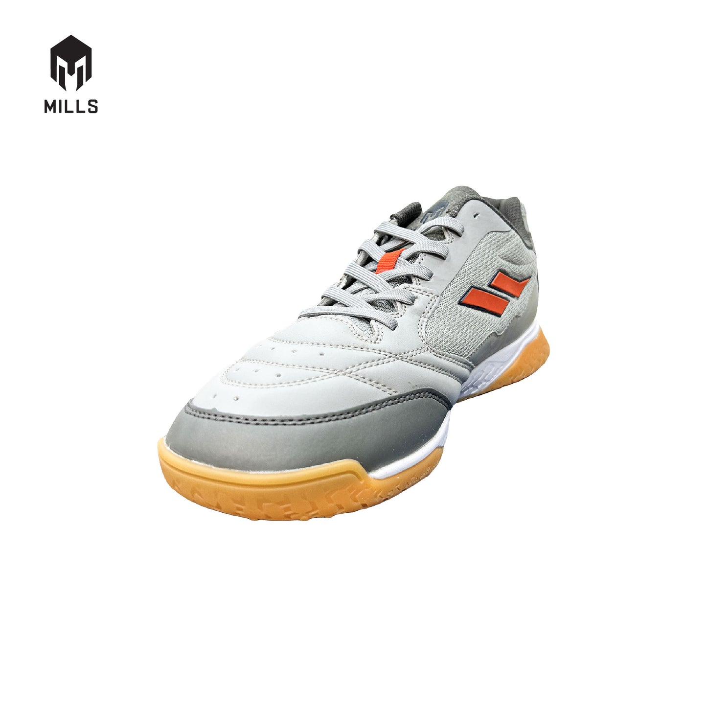 MILLS Sepatu Futsal Voltapro Ginga IN Grey / Orange / Navy 9500107
