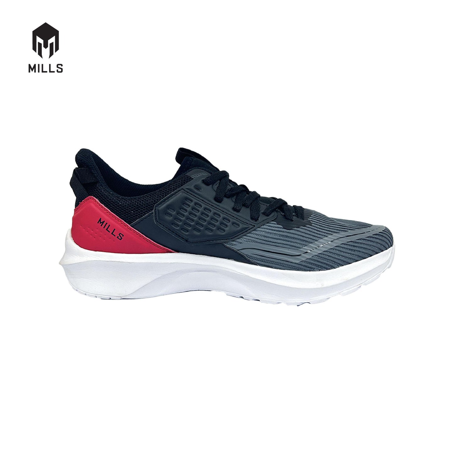 MILLS Sepatu Evander Black / Dk. Grey / Red 9700803