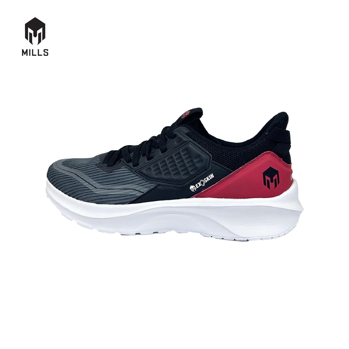 MILLS Sepatu Evander Black / Dk. Grey / Red 9700803