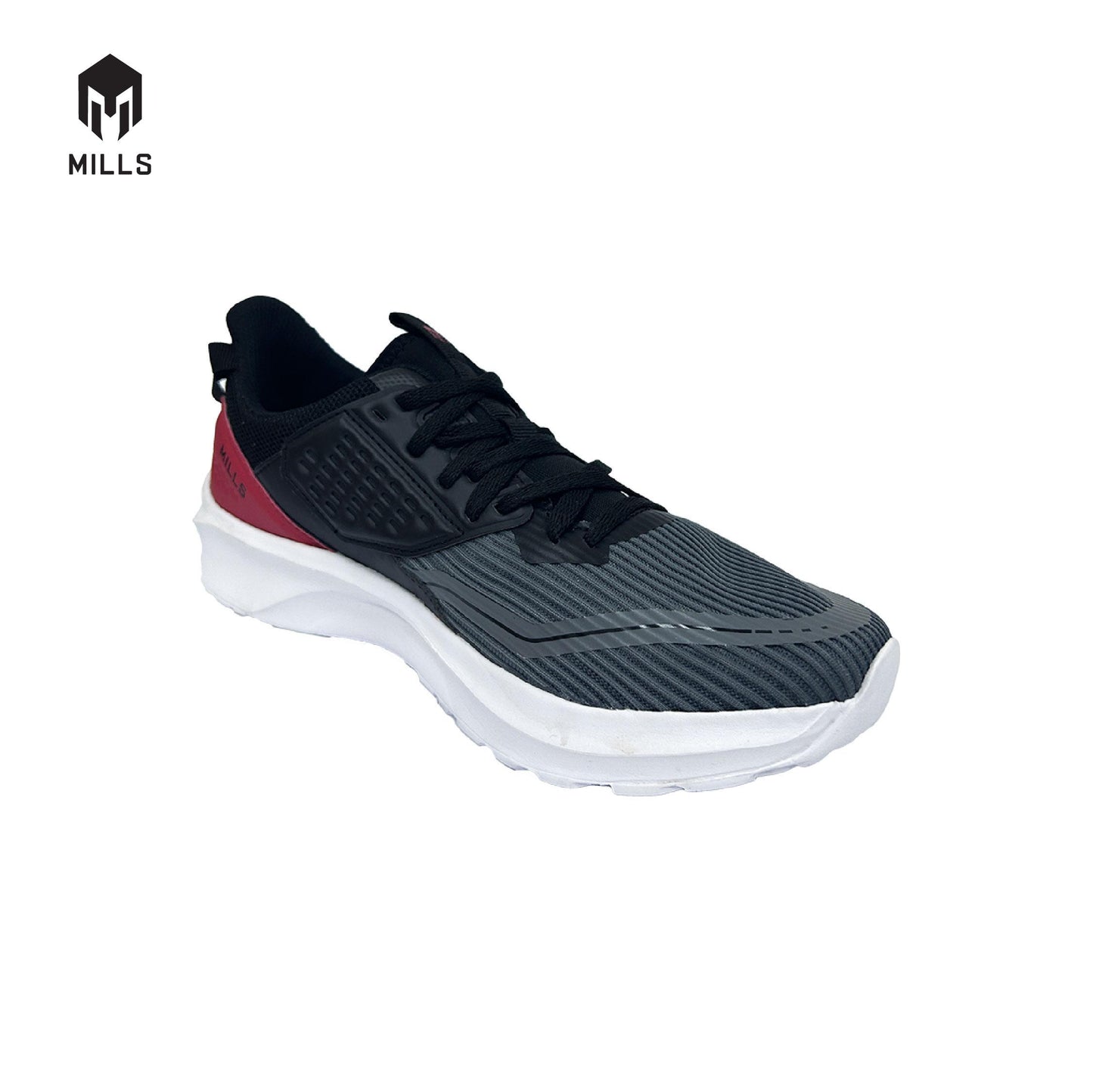 MILLS Sepatu Evander Black / Dk. Grey / Red 9700803