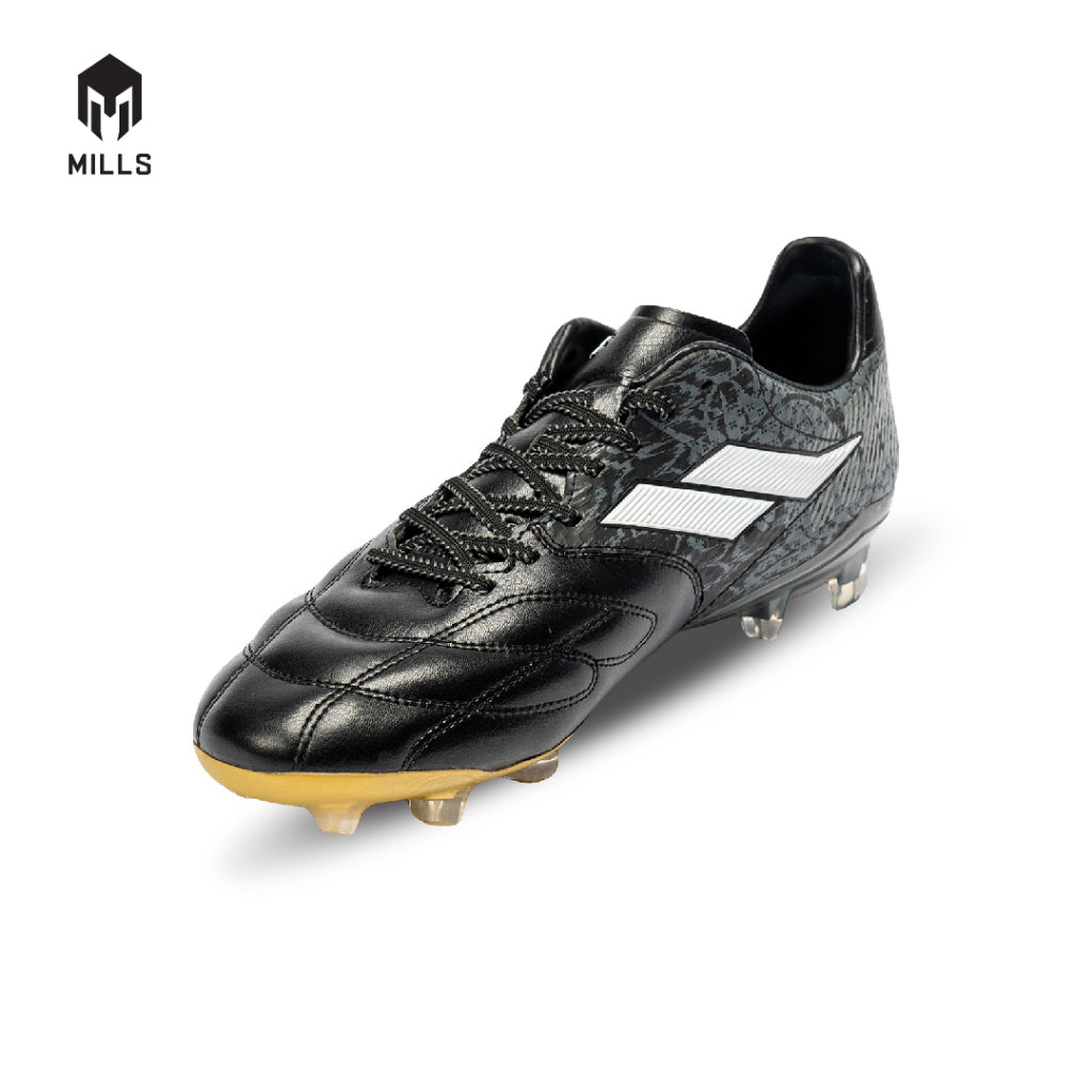 MILLS Sepatu Sepakbola Astro Spartan MK Prime FG Black / Dk. Grey / Gold 9301504