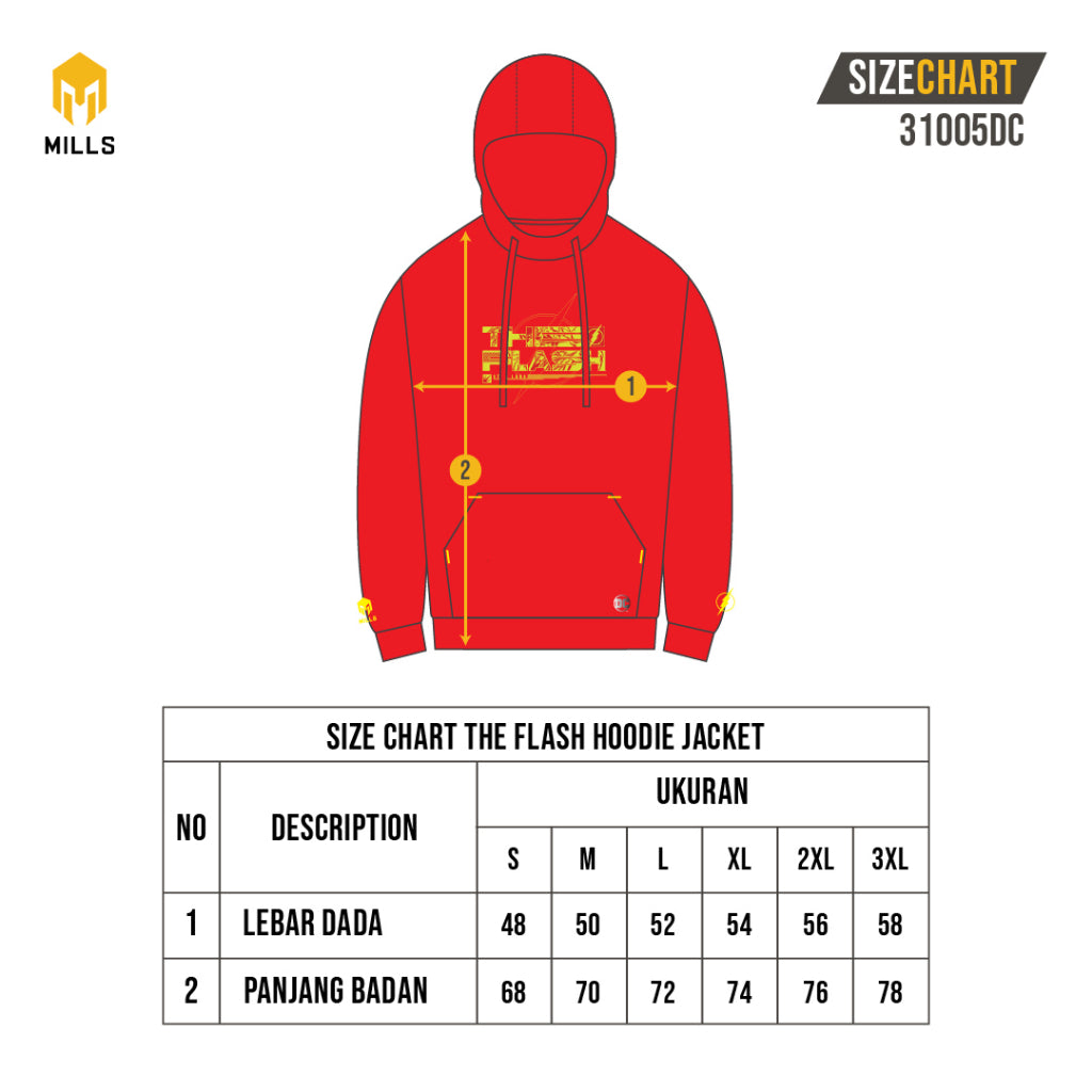 MILLS The Flash Jaket Olahraga Hoodie Jacket 31005DC