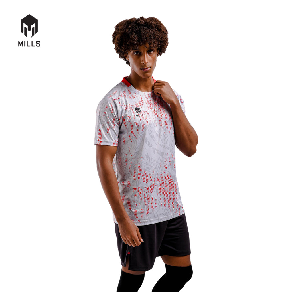 MILLS Baju Olahraga Jersey Sepakbola Football Futsal Soccer Jersey Flame 1249