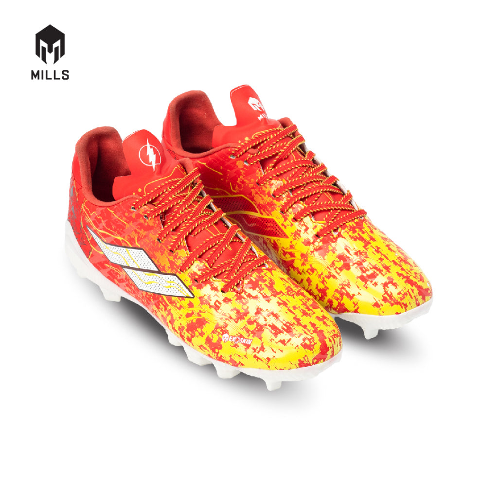 MILLS Sepatu Sepak Bola Speedfreak Sonic Pack Fg Jr Red / Yellow / White 9200501