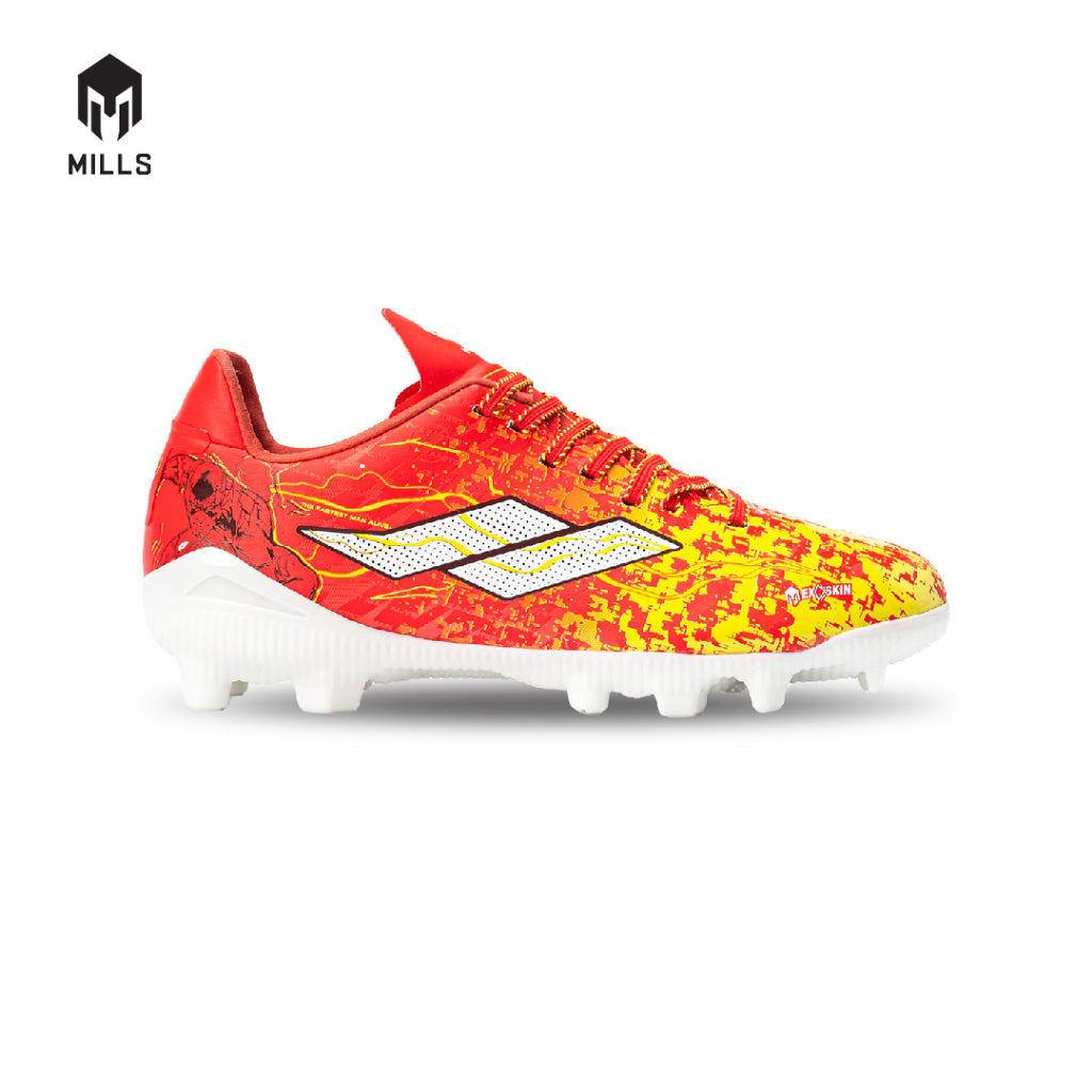 MILLS Sepatu Sepak Bola Speedfreak Sonic Pack Fg Jr Red / Yellow / White 9200501