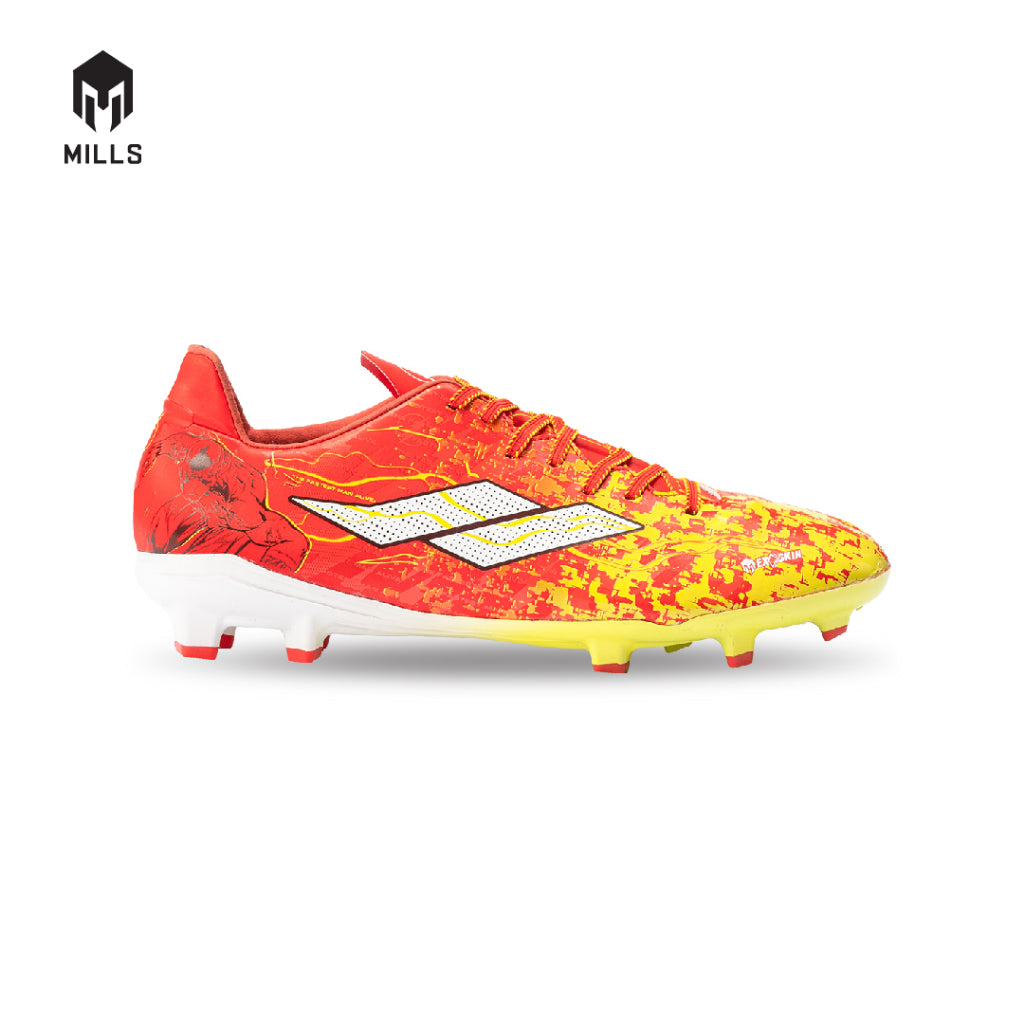 MILLS Sepatu Sepakbola Speedfreak Sonic Pack FG Red / Yellow / White 9302601