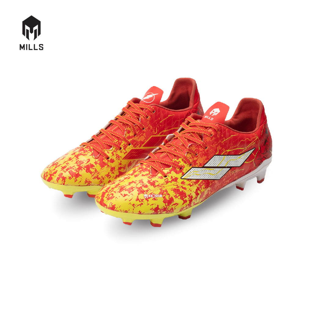 MILLS Sepatu Sepakbola Speedfreak Sonic Pack FG Red / Yellow / White 9302601