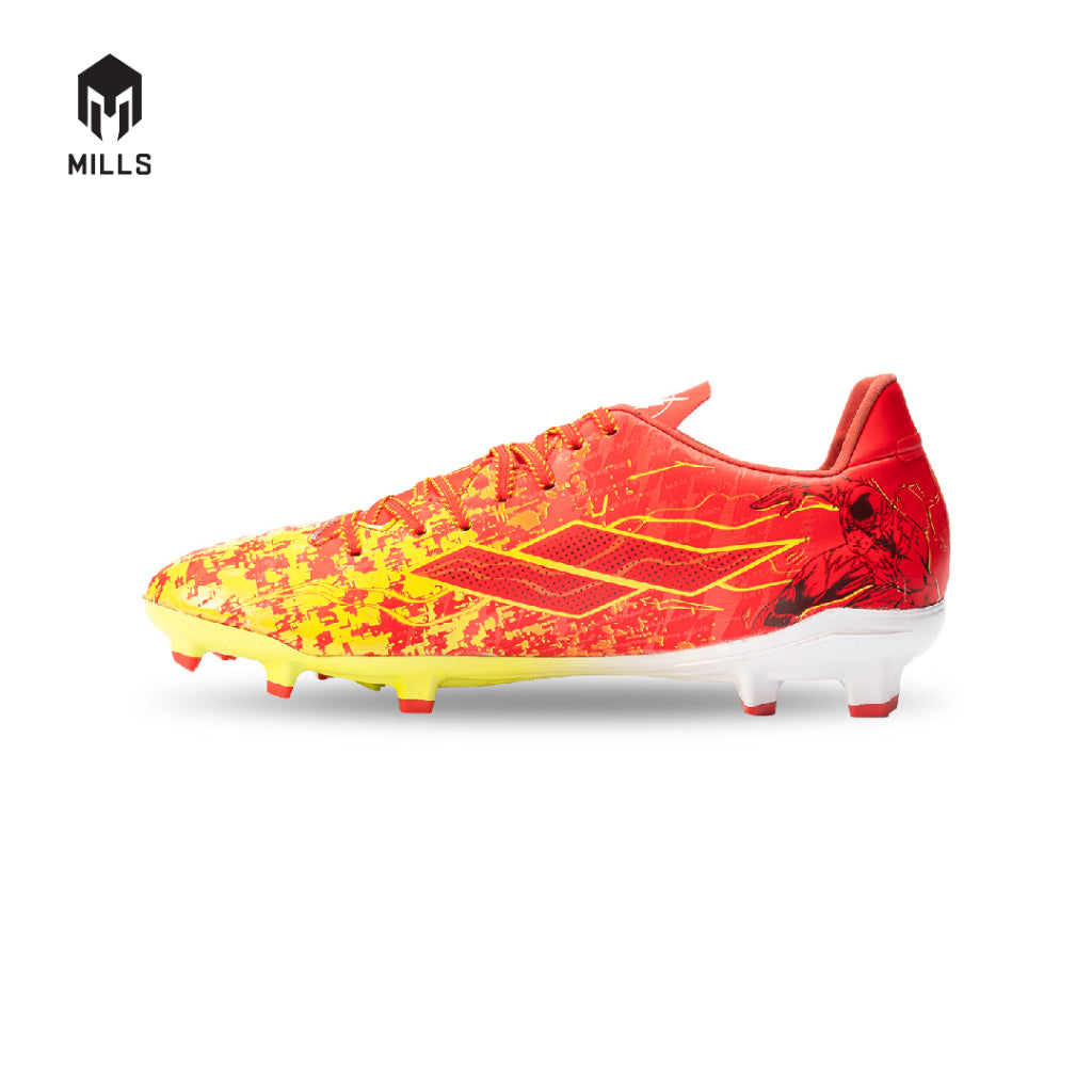 MILLS Sepatu Sepakbola Speedfreak Sonic Pack FG Red / Yellow / White 9302601