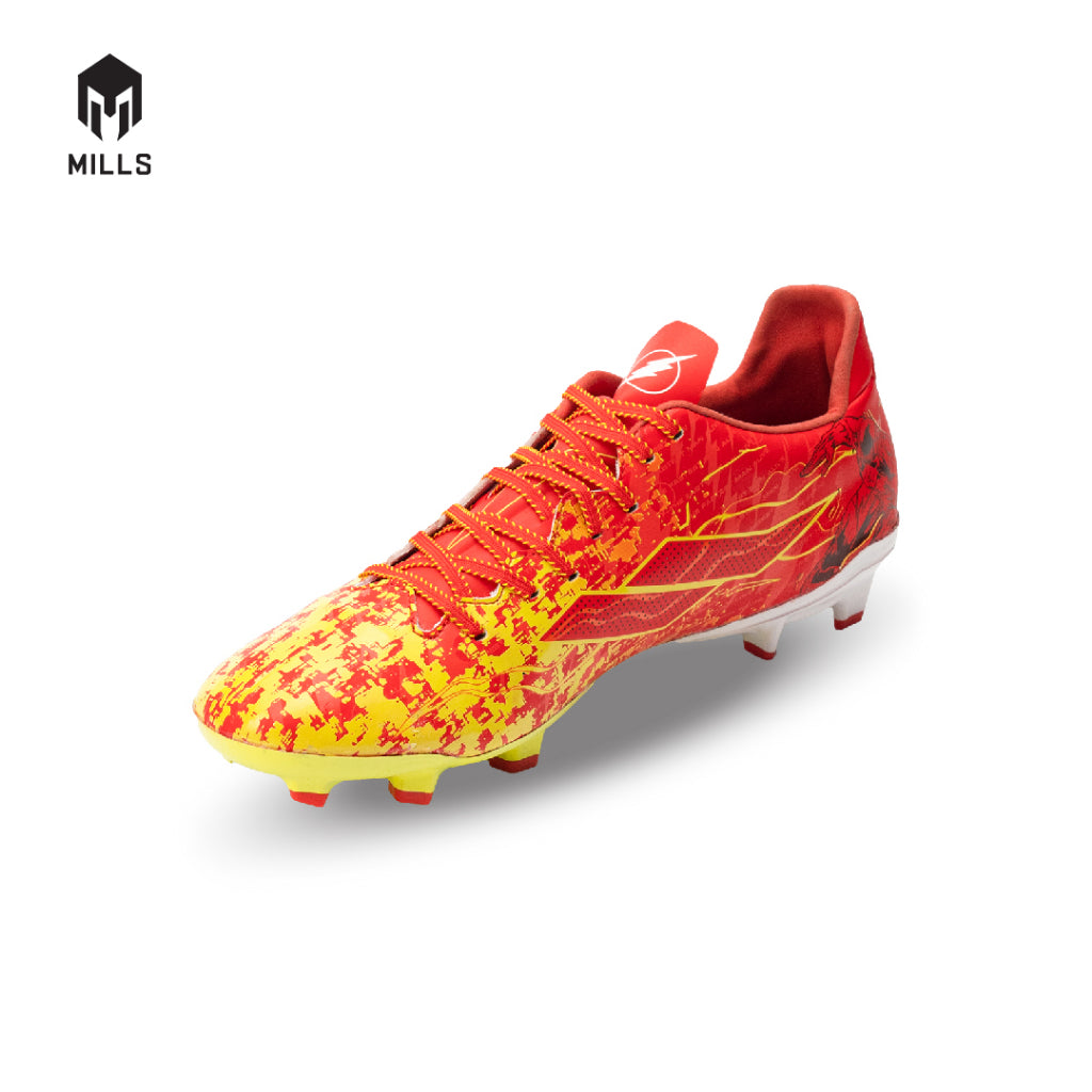 MILLS Sepatu Sepakbola Speedfreak Sonic Pack FG Red / Yellow / White 9302601