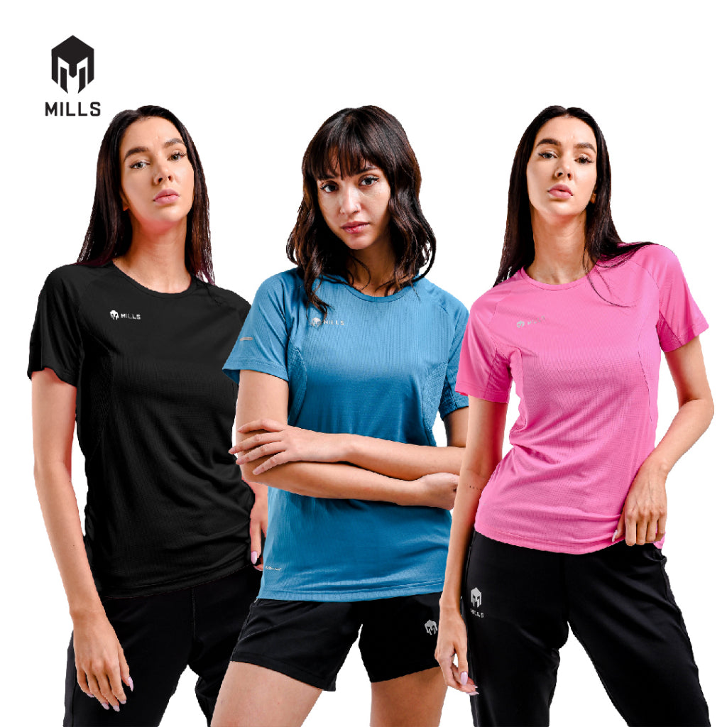 MILLS Baju Olahraga Running Rise Running Tee Women 5006