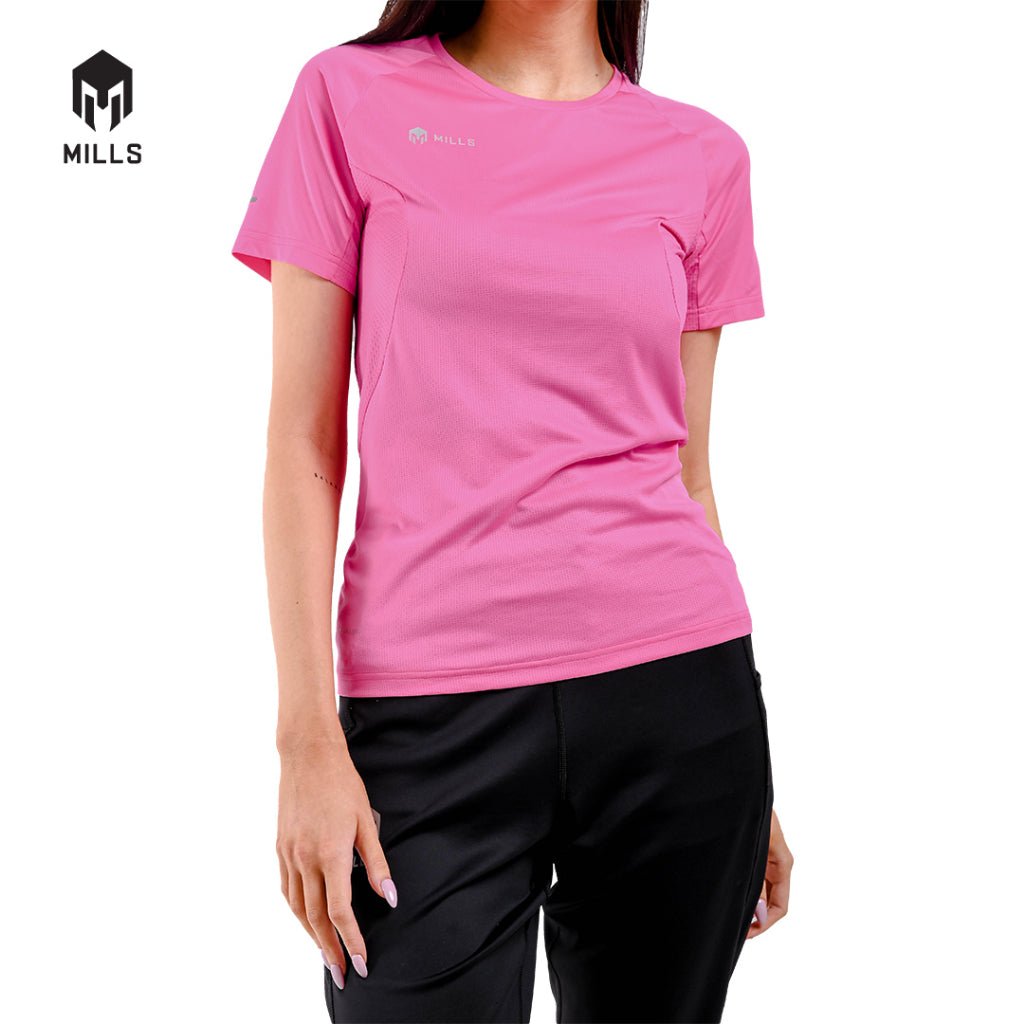 MILLS Baju Olahraga Running Rise Running Tee Women 5006