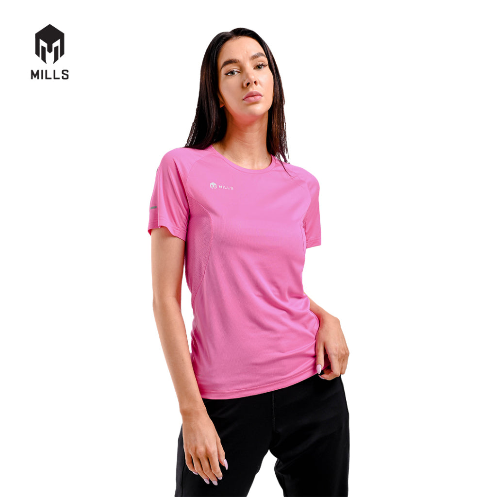 MILLS Baju Olahraga Running Rise Running Tee Women 5006