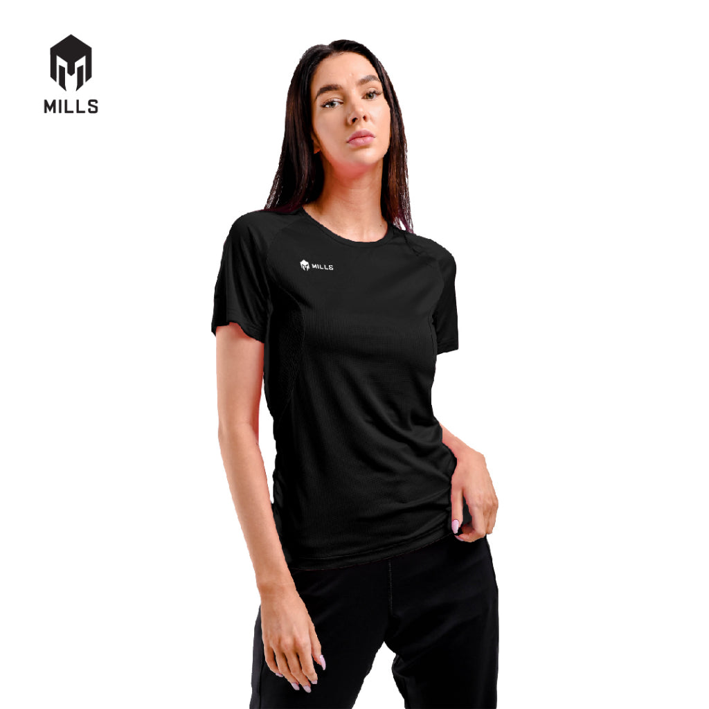 MILLS Baju Olahraga Running Rise Running Tee Women 5006