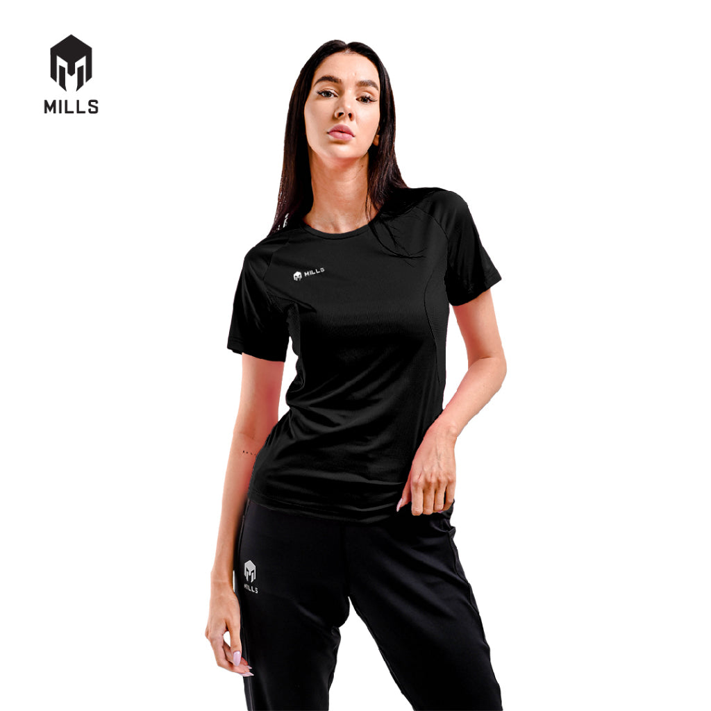 MILLS Baju Olahraga Running Rise Running Tee Women 5006