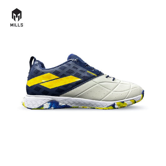 MILLS Sepatu Futsal Voltasala Libre Brokenwhite / Navy / Yellow 9500801
