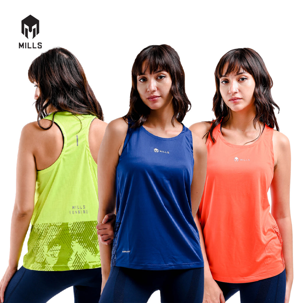 MILLS Singlet Wanita Running Saka Running Tank Women Sleeveless 6007