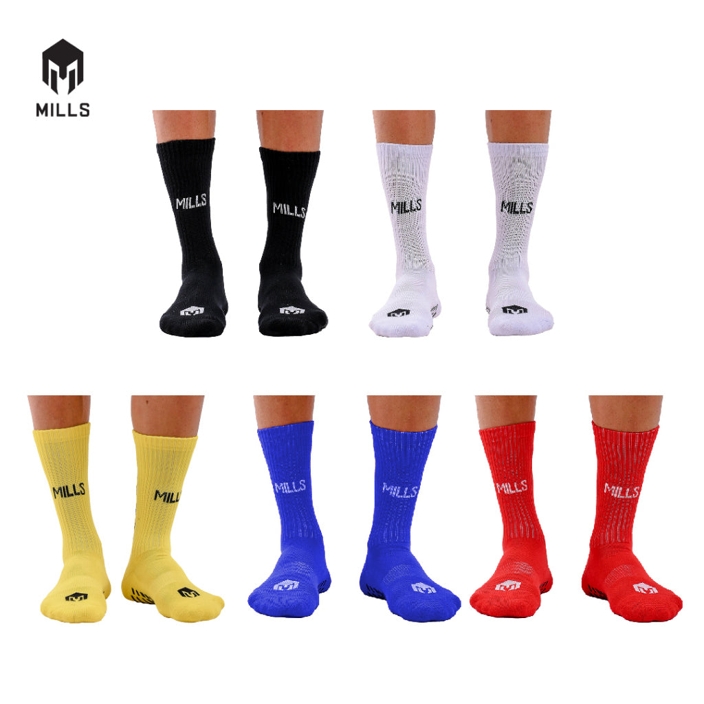 MILLS Kaos Kaki Olahraga Sport Quarter Anti Slip Socks A1 2010