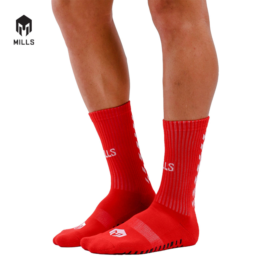 MILLS Kaos Kaki Olahraga Sport Quarter Anti Slip Socks A1 2010