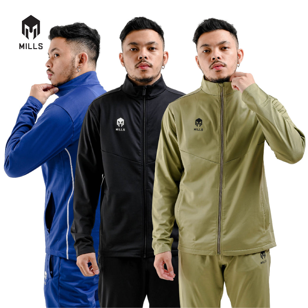 MILLS Jaket Olahraga Track Matrix Track Jacket 8060