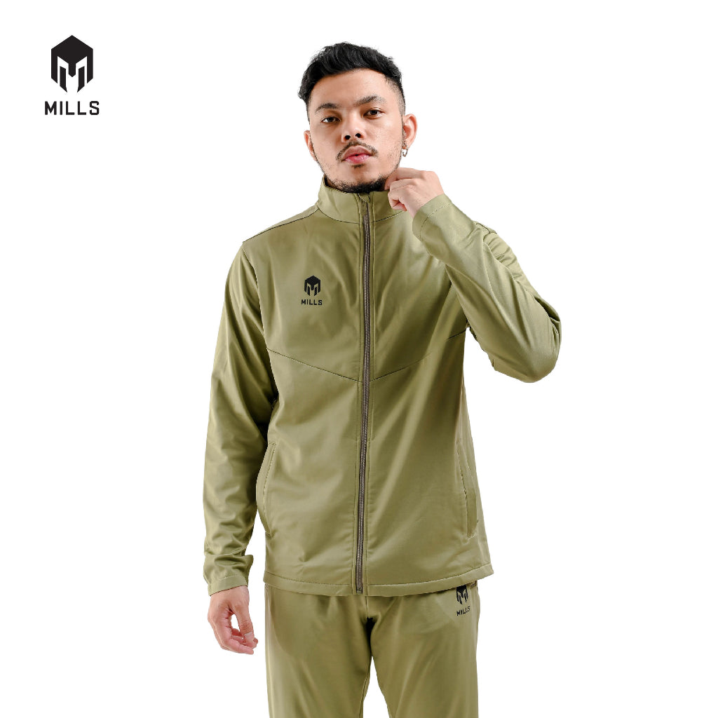 MILLS Jaket Olahraga Track Matrix Track Jacket 8060