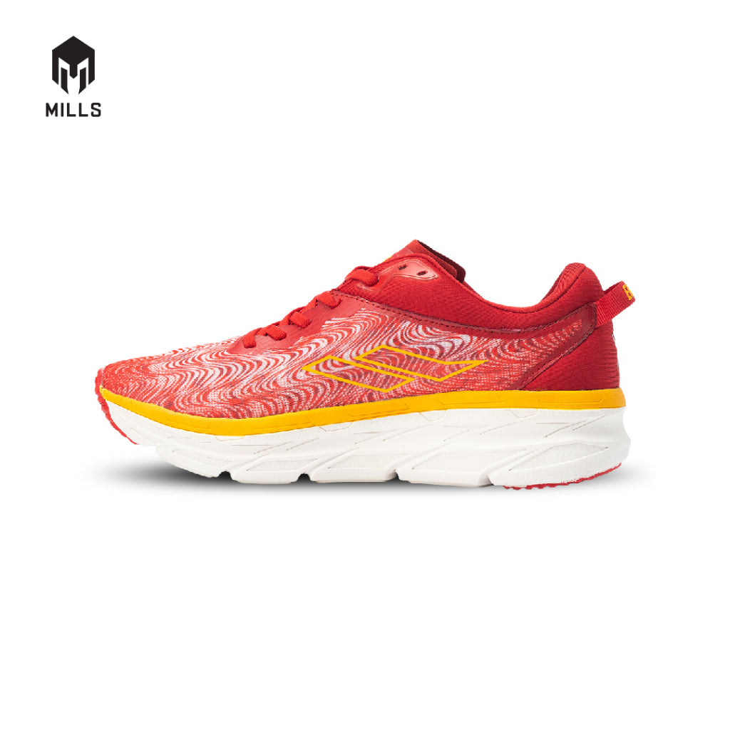 Mills Sepatu Lari Running Shoes Enermax Flasma Red / Orange / White 9102302