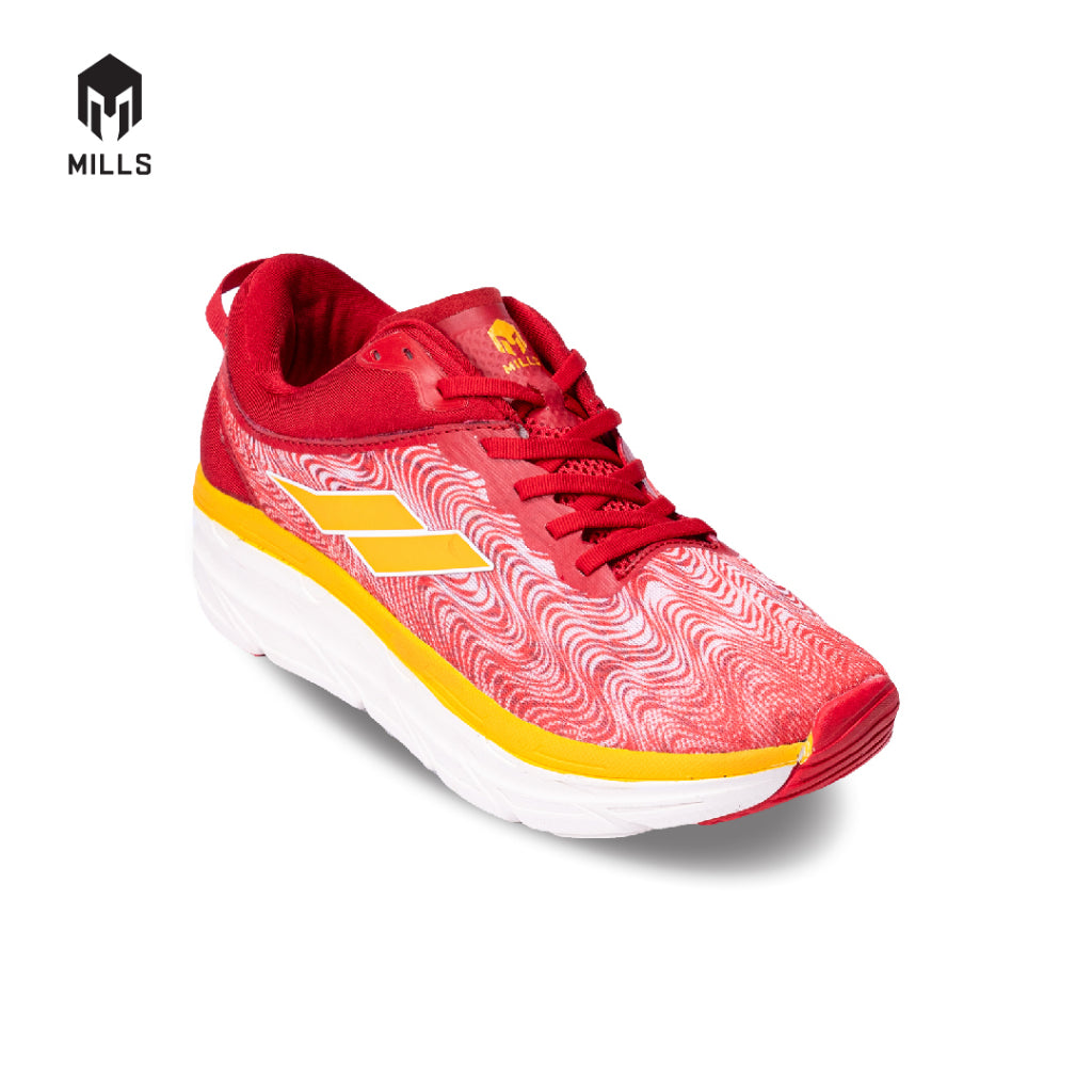 Mills Sepatu Lari Running Shoes Enermax Flasma Red / Orange / White 9102302