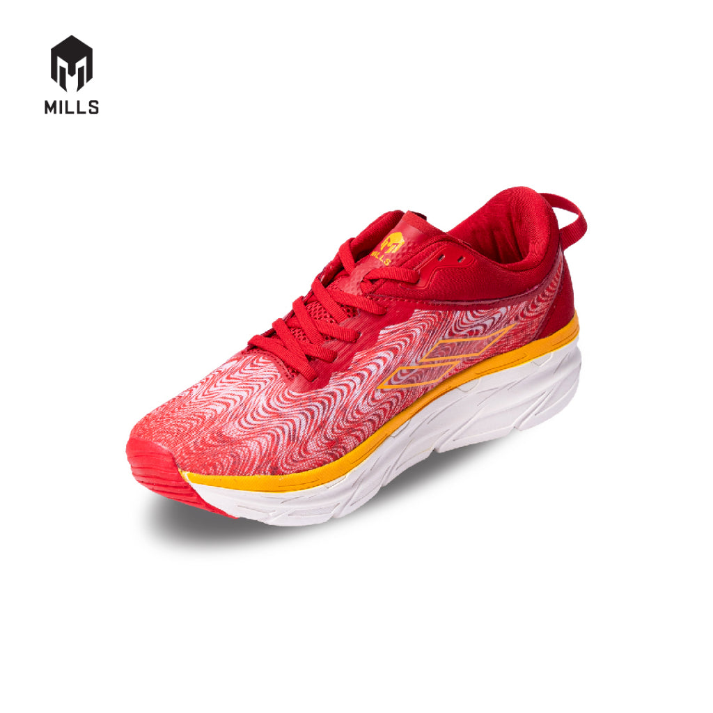 Mills Sepatu Lari Running Shoes Enermax Flasma Red / Orange / White 9102302