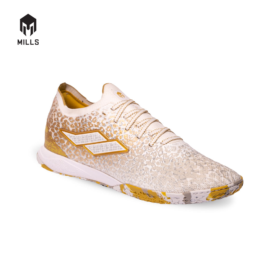 MILLS Sepatu Futsal Xyclops Panthera RS In White / Gold 9402502