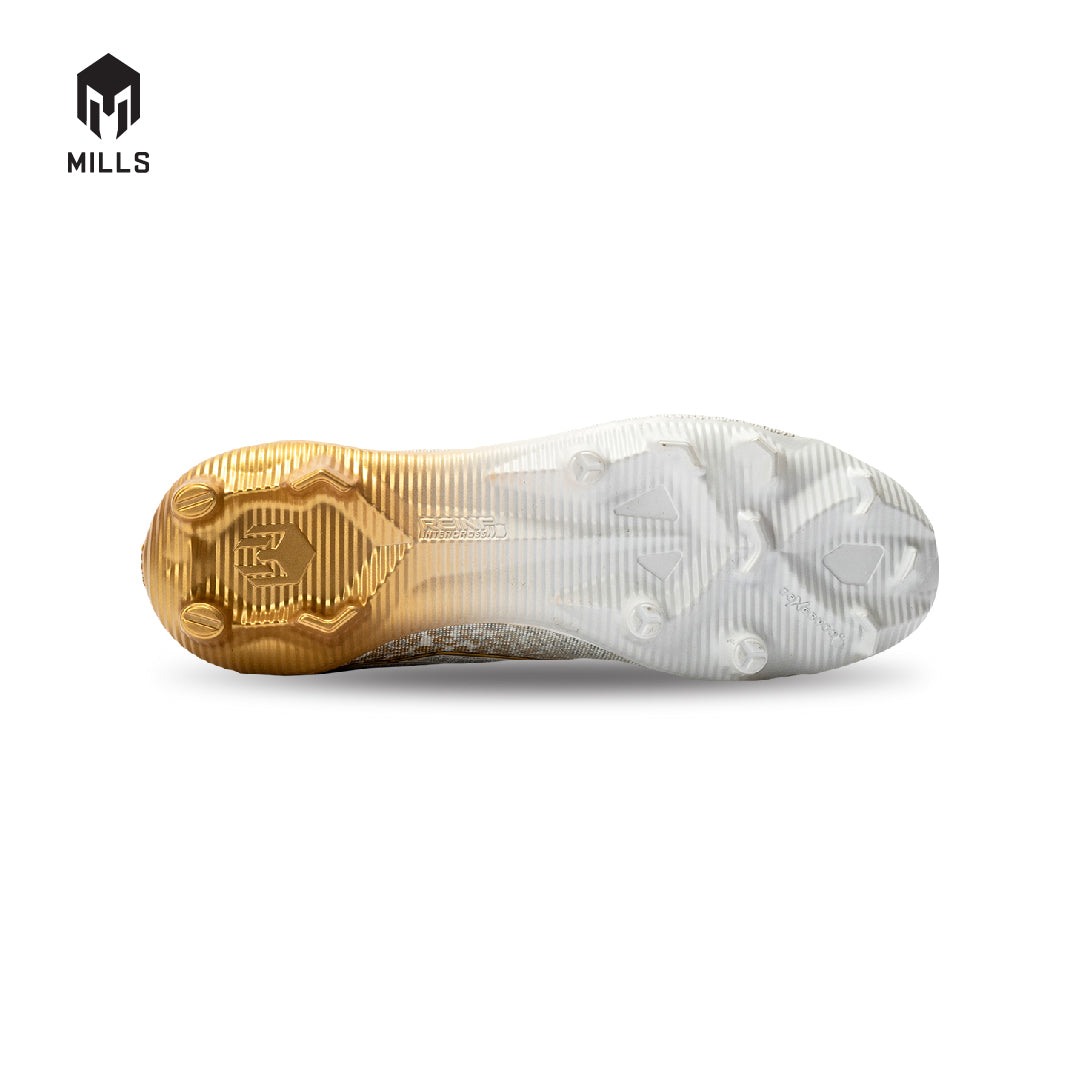 MILLS Sepatu Sepakbola Xyclops Panthera RS FG White / Gold 9302702