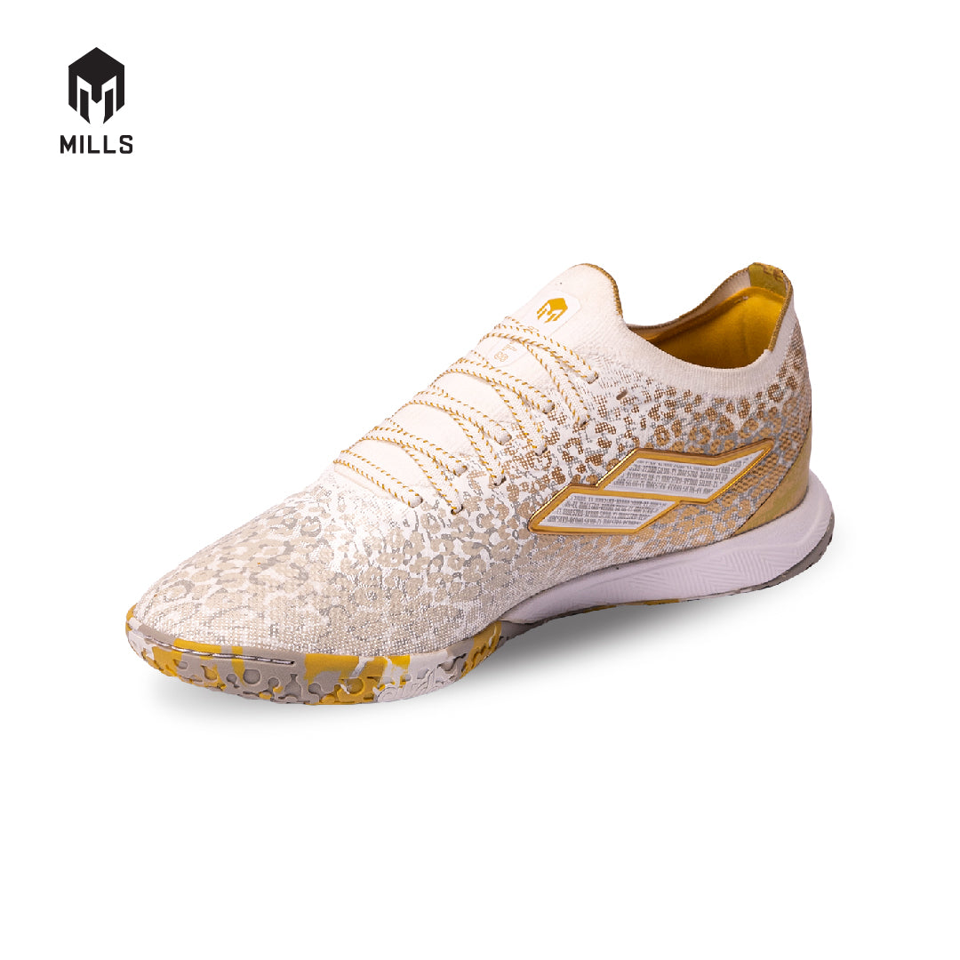 MILLS Sepatu Futsal Xyclops Panthera RS In White / Gold 9402502