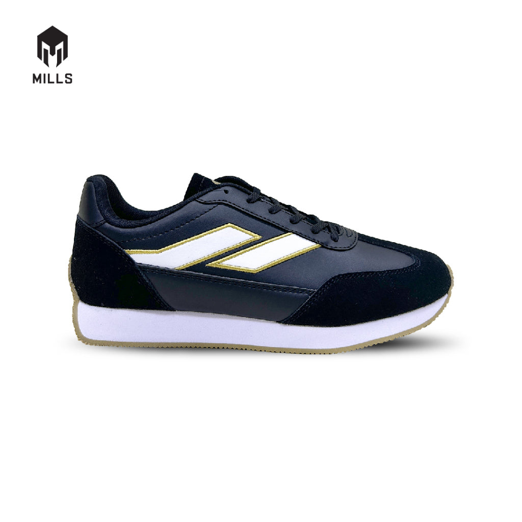 MILLS Sepatu Ultras Tripoli Black / White / Gold 9700601