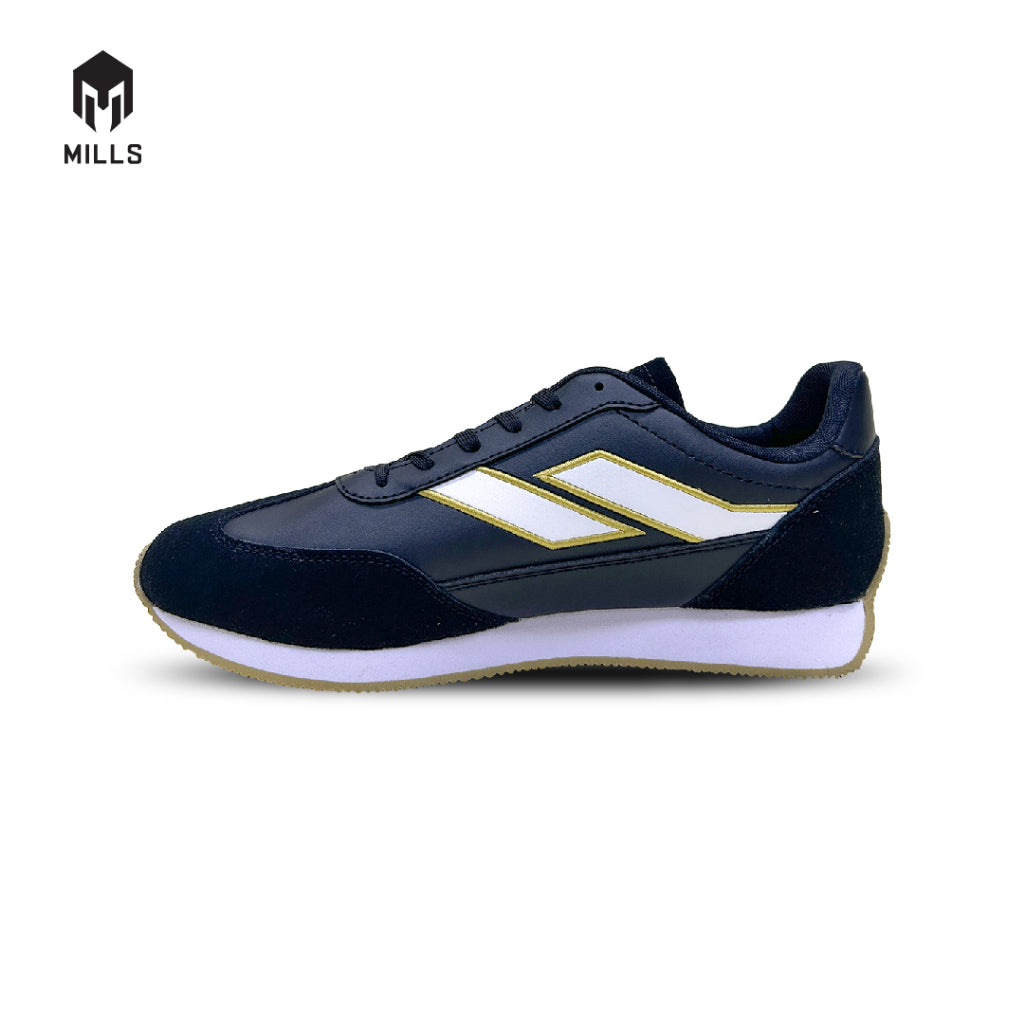 MILLS Sepatu Ultras Tripoli Black / White / Gold 9700601