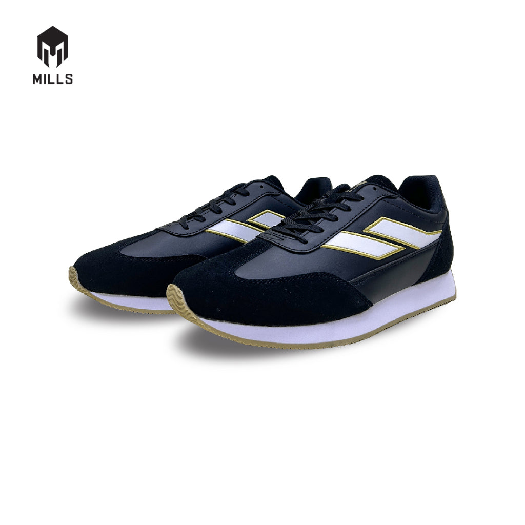 MILLS Sepatu Ultras Tripoli Black / White / Gold 9700601