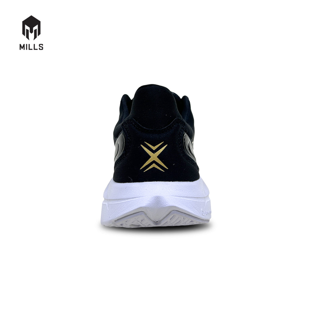 Mills Sepatu Lari Running Shoes Enermax Cushion EL Black / White / Gold 9100901