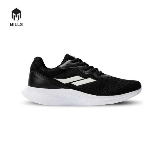 MILLS Sepatu Lari Running Shoes Specter Black / White 9101406