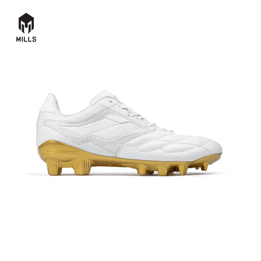 MILLS Sepatu Sepakbola Astro Spartan Elite FG White / Gold 9301501